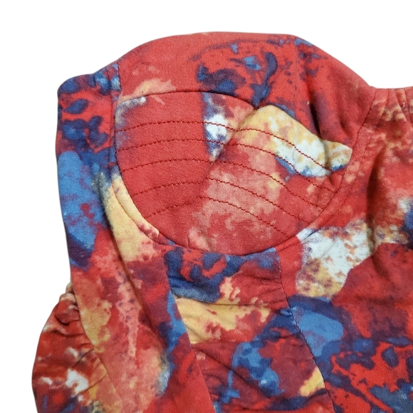 XOXO Tube Top Padded Push Up Tie Dye Y2K Vintage - Picture 5 of 10